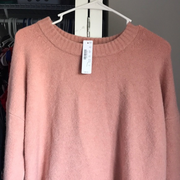 J. Crew Pink Oversized Sweater, NWT - Picture 2 of 7